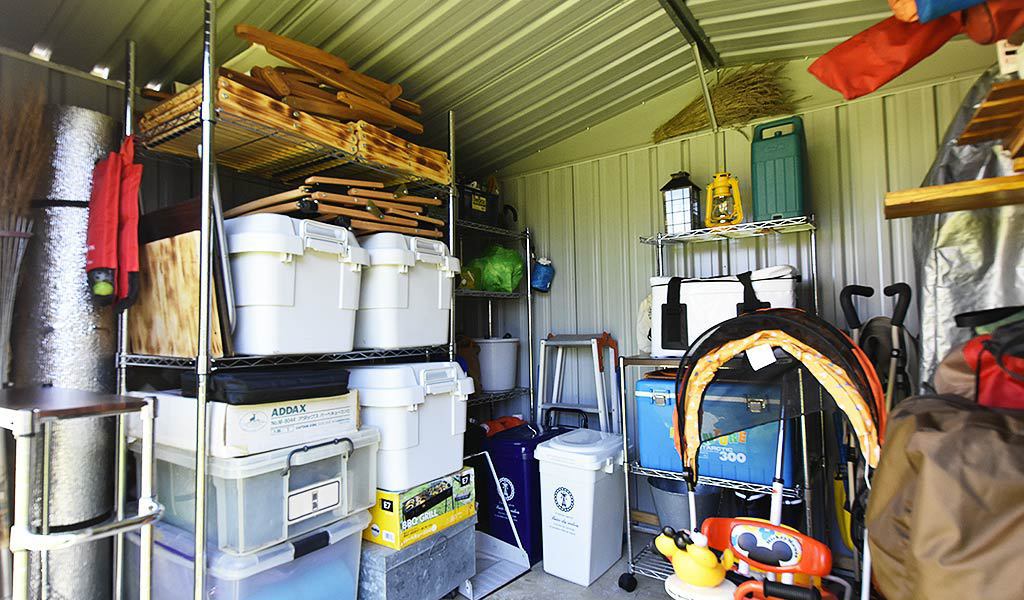 物置の屋内収納